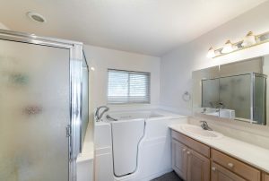 walk-in tub with accessibility