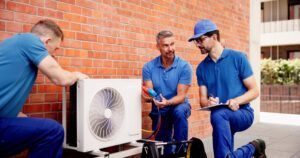skilled technicians conducting an hvac inspection