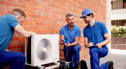 skilled technicians conducting an hvac inspection