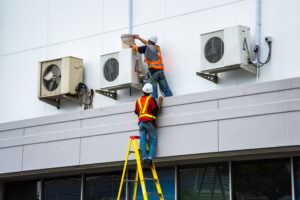 ac technicians servicing units