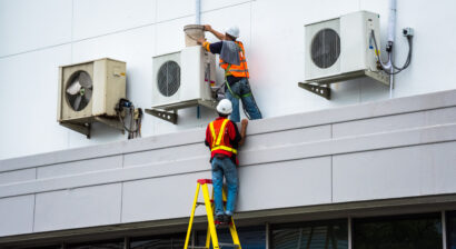 ac technicians servicing units