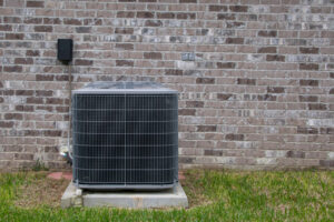 hvac unit on concrete slab