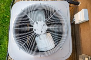 top view of residential ac unit