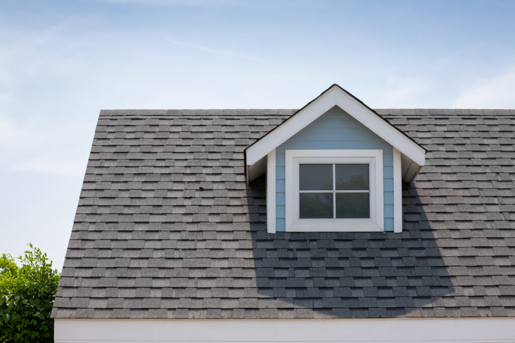 roof shingles on a home