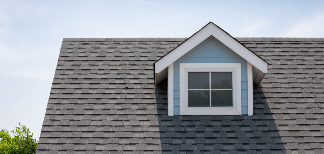 roof shingles on a home