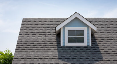 roof shingles on a home