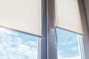 plastic window with view of outside