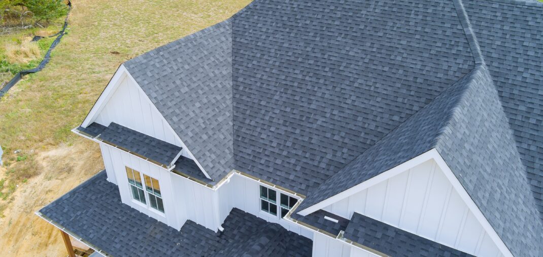 asphalt shingles on a home