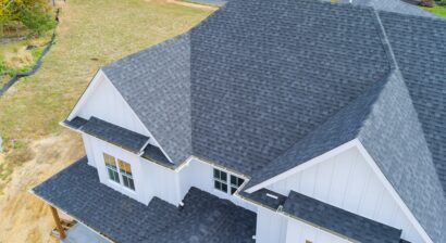 asphalt shingles on a home