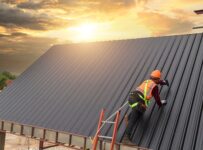 construction worker on roof