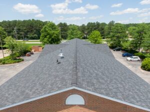 drone view of roof