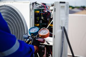 ac servicing by a technician