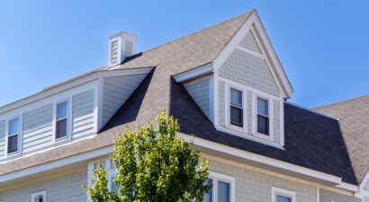 sloped shingle roof