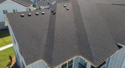 drone image of shingles