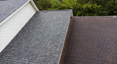 comparison of old roof and new roof