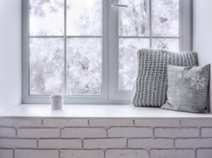 window view in the winter