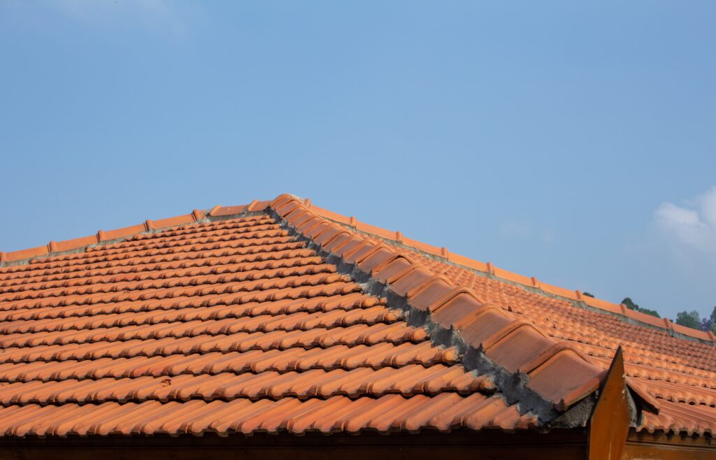 view of roof tiles on guest house