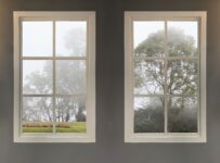 interior view of home with two windows