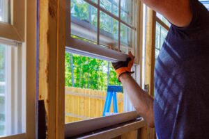 installation of windows in a new home