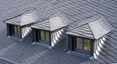 roof with dormers covered with slate