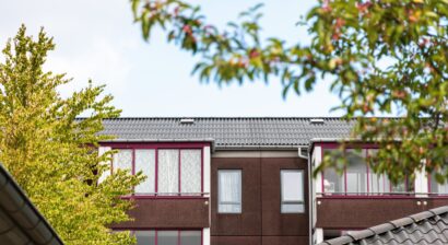 residential building with new flat roof