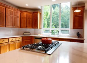 kitchen with new cabinets