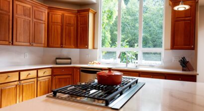 kitchen with new cabinets