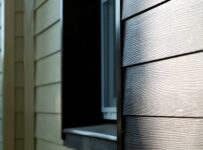 close up of siding on a home