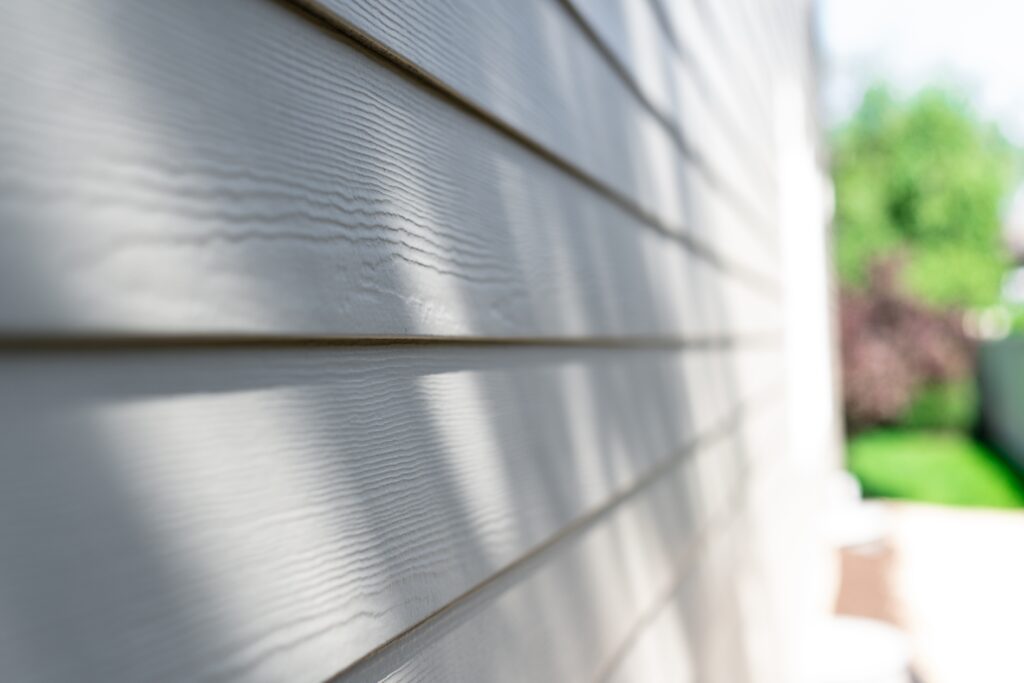 close up of home siding