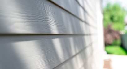 close up of home siding