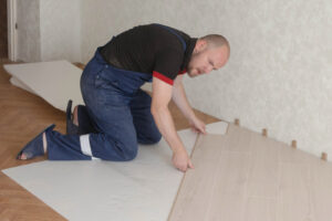 installation of laminate flooring over old flooring