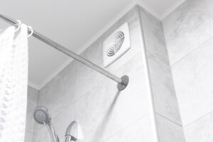 bathroom vent fan in modern bathroom
