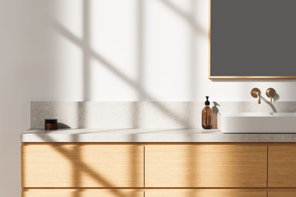 a modern bathroom interior