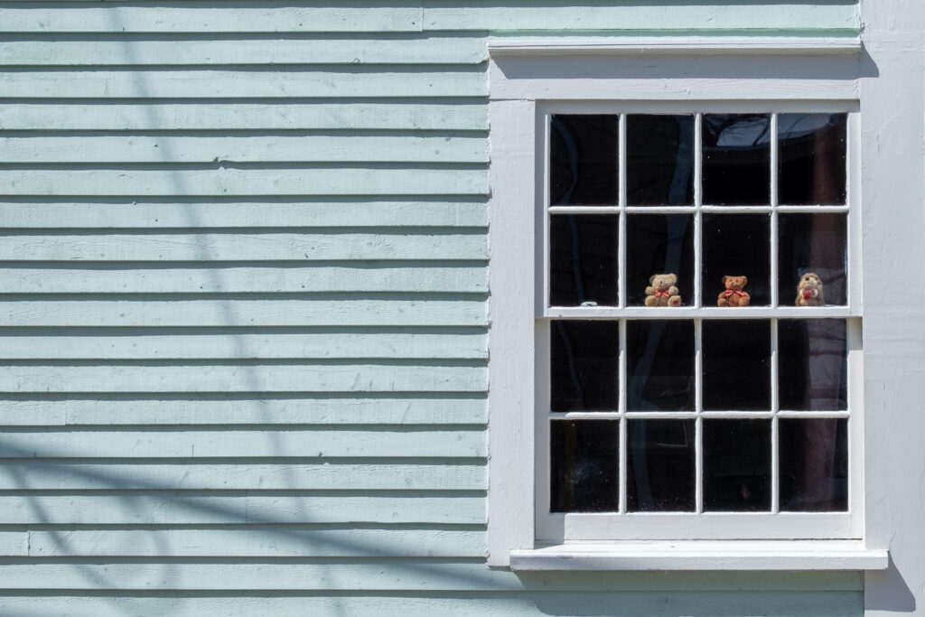 exterior of a home including window