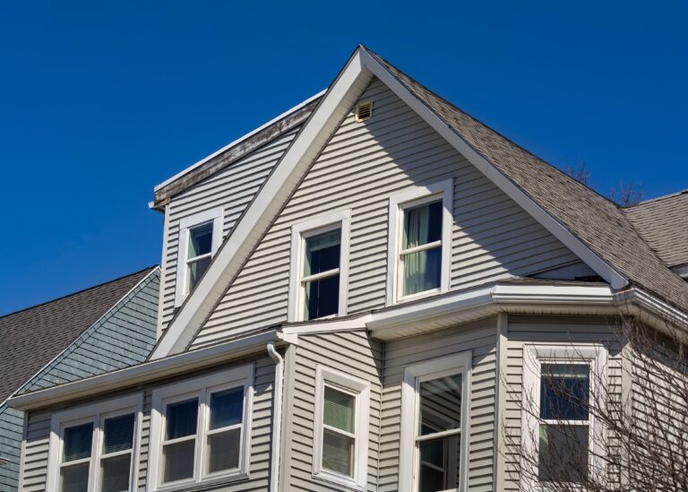 single family home with blue sky
